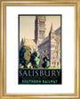 'Salisbury', SR poster, 1932. art print extra small gold Art Print - Science Museum Shop