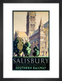 'Salisbury', SR poster, 1932. art print small black Art Print - Science Museum Shop