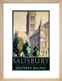 'Salisbury', SR poster, 1932. art print small natural Art Print - Science Museum Shop