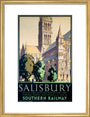 'Salisbury', SR poster, 1932. art print medium gold Art Print - Science Museum Shop