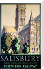 'Salisbury', SR poster, 1932. stretched canvas medium none Art Print - Science Museum Shop