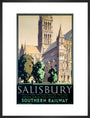 'Salisbury', SR poster, 1932. art print large black Art Print - Science Museum Shop