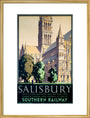 'Salisbury', SR poster, 1932. art print large gold Art Print - Science Museum Shop