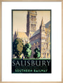 'Salisbury', SR poster, 1932. art print large natural Art Print - Science Museum Shop