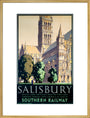 'Salisbury', SR poster, 1932. art print extra large gold Art Print - Science Museum Shop