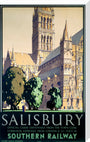 'Salisbury', SR poster, 1932. stretched canvas large none Art Print - Science Museum Shop