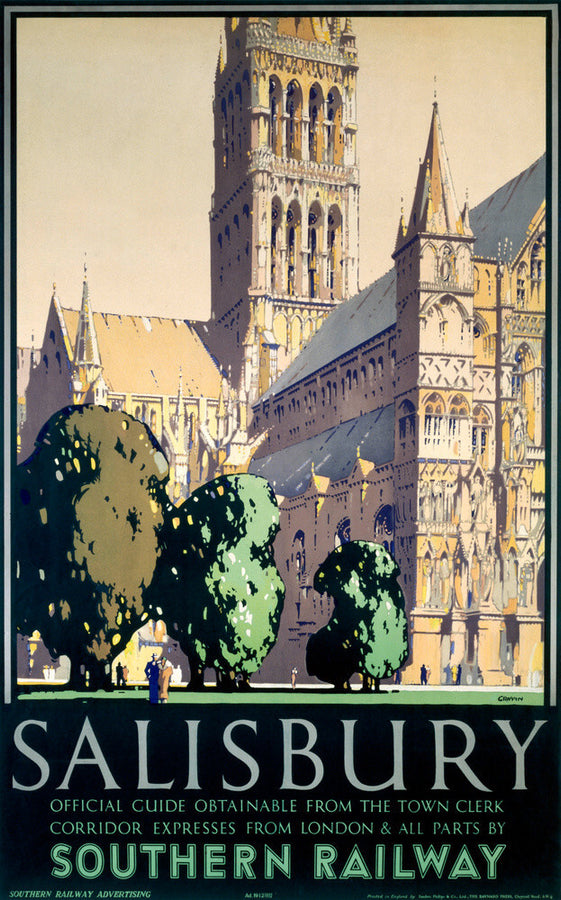 'Salisbury', SR poster, 1932. Art Print - Science Museum Shop