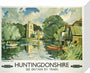 Hemingford Grey, Huntingdonshire, BR poster, c 1950s. stretched canvas small none Art Print - Science Museum Shop