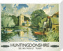 Hemingford Grey, Huntingdonshire, BR poster, c 1950s. stretched canvas medium none Art Print - Science Museum Shop