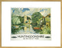 Hemingford Grey, Huntingdonshire, BR poster, c 1950s. art print extra large gold Art Print - Science Museum Shop