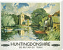 Hemingford Grey, Huntingdonshire, BR poster, c 1950s. stretched canvas extra large none Art Print - Science Museum Shop