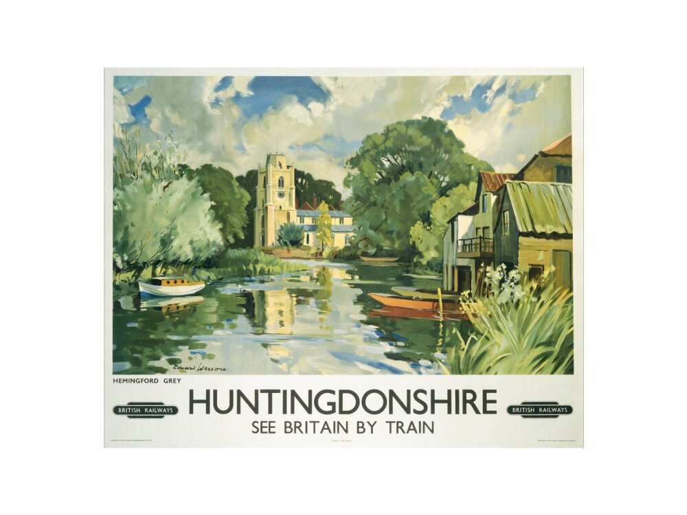 Hemingford Grey, Huntingdonshire, BR poster, c 1950s. art print extra large none Art Print - Science Museum Shop