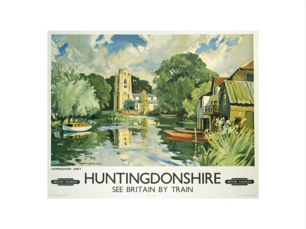 Hemingford Grey, Huntingdonshire, BR poster, c 1950s. art print medium none Art Print - Science Museum Shop
