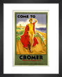 'Come to Cromer, Where the Poppies Grow', LMS/LNER poster, 1923-1947. art print extra small black Art Print - Science Museum Shop