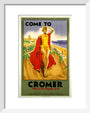 'Come to Cromer, Where the Poppies Grow', LMS/LNER poster, 1923-1947. art print extra small white Art Print - Science Museum Shop
