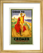 'Come to Cromer, Where the Poppies Grow', LMS/LNER poster, 1923-1947. art print extra small gold Art Print - Science Museum Shop