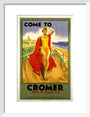 'Come to Cromer, Where the Poppies Grow', LMS/LNER poster, 1923-1947. art print small white Art Print - Science Museum Shop