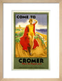 'Come to Cromer, Where the Poppies Grow', LMS/LNER poster, 1923-1947. art print small natural Art Print - Science Museum Shop