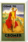 'Come to Cromer, Where the Poppies Grow', LMS/LNER poster, 1923-1947. stretched canvas medium none Art Print - Science Museum Shop