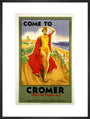 'Come to Cromer, Where the Poppies Grow', LMS/LNER poster, 1923-1947. art print large black Art Print - Science Museum Shop