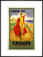 'Come to Cromer, Where the Poppies Grow', LMS/LNER poster, 1923-1947. art print extra large black Art Print - Science Museum Shop