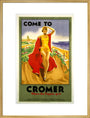 'Come to Cromer, Where the Poppies Grow', LMS/LNER poster, 1923-1947. art print extra large gold Art Print - Science Museum Shop