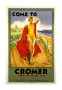 'Come to Cromer, Where the Poppies Grow', LMS/LNER poster, 1923-1947. unstretched canvas extra large none Art Print - Science Museum Shop
