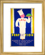 'Perfection', LNER poster, c 1930s. art print extra small gold Art Print - Science Museum Shop