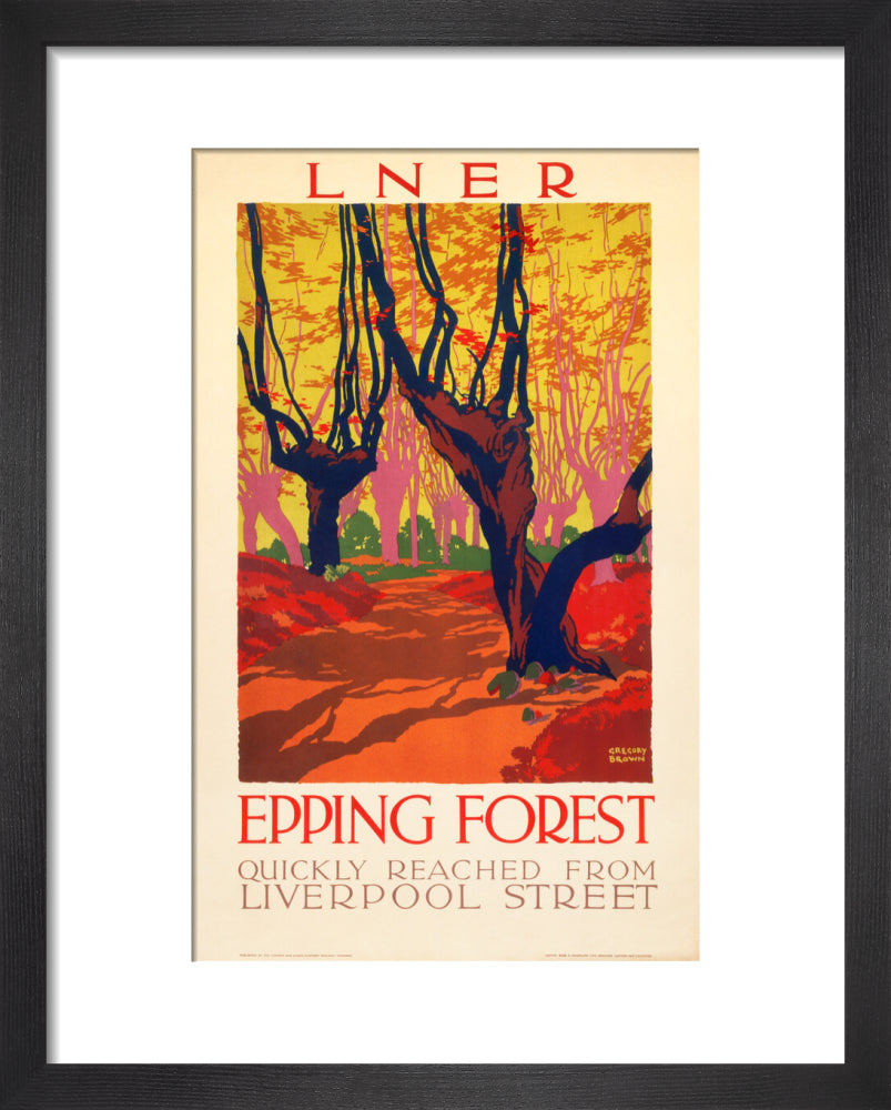 'Epping Forest', LNER poster, 1923-1947. art print extra small black Art Print - Science Museum Shop