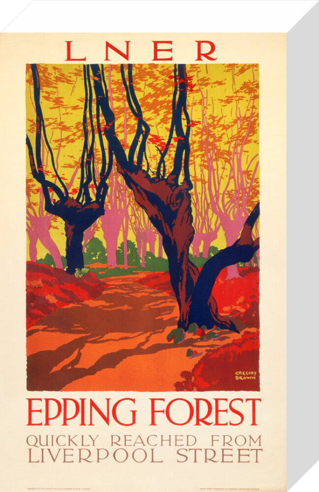 'Epping Forest', LNER poster, 1923-1947. stretched canvas small none Art Print - Science Museum Shop