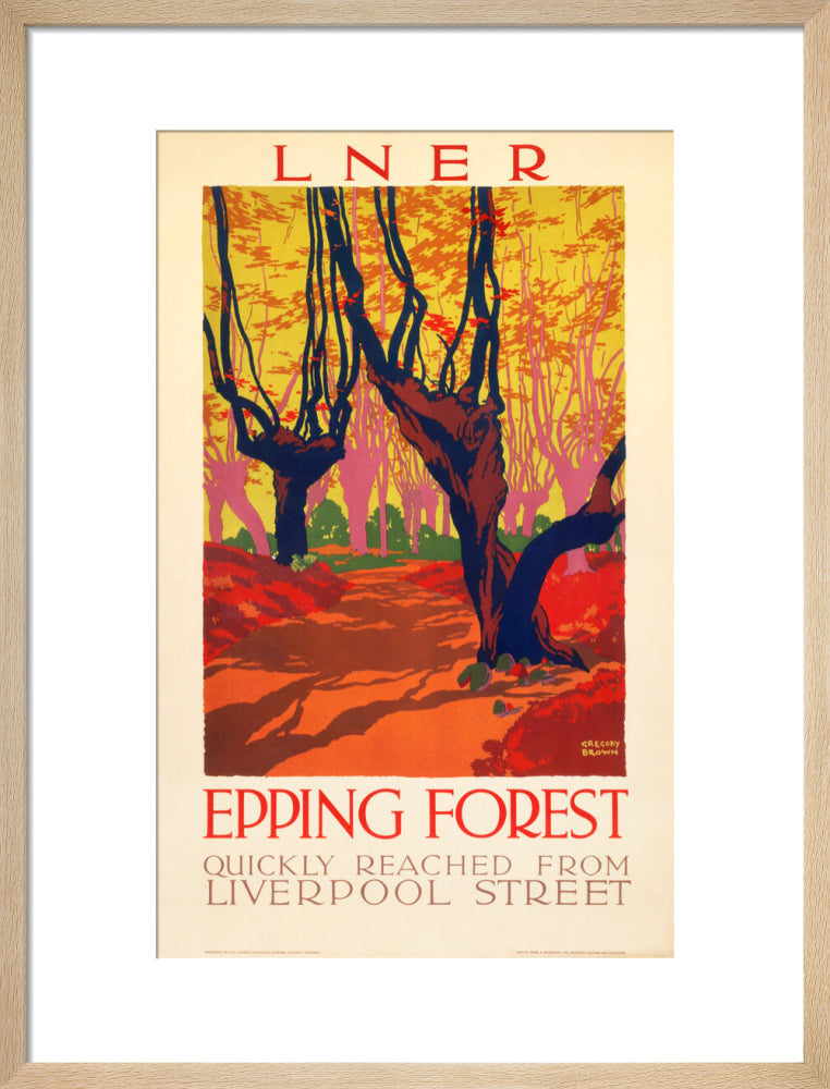 'Epping Forest', LNER poster, 1923-1947. art print medium natural Art Print - Science Museum Shop