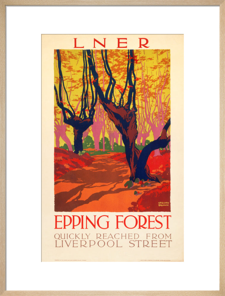 'Epping Forest', LNER poster, 1923-1947. art print large natural Art Print - Science Museum Shop