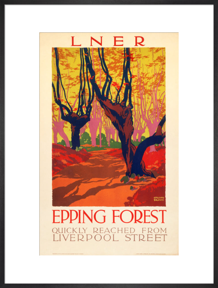 'Epping Forest', LNER poster, 1923-1947. art print extra large black Art Print - Science Museum Shop