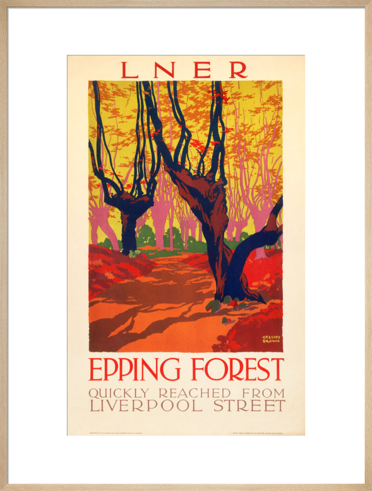 'Epping Forest', LNER poster, 1923-1947. art print extra large natural Art Print - Science Museum Shop
