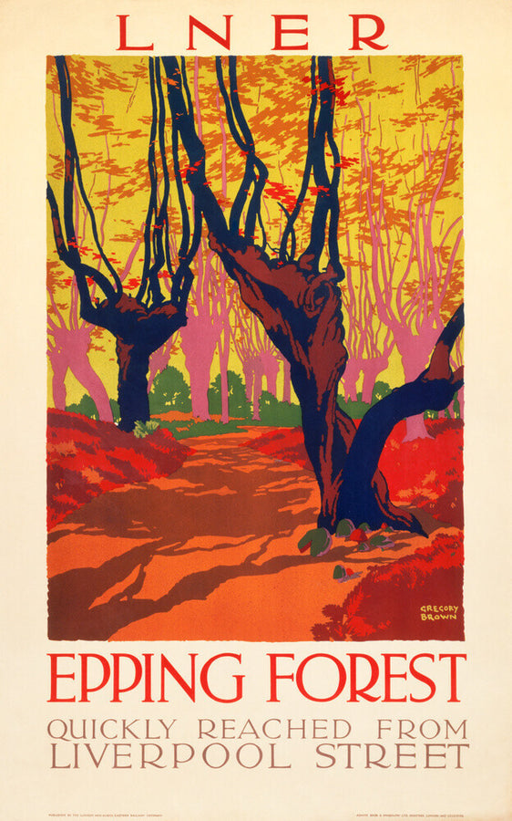 'Epping Forest', LNER poster, 1923-1947. Art Print - Science Museum Shop