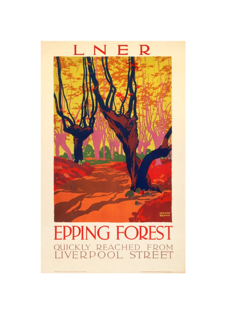 'Epping Forest', LNER poster, 1923-1947. unstretched canvas small none Art Print - Science Museum Shop