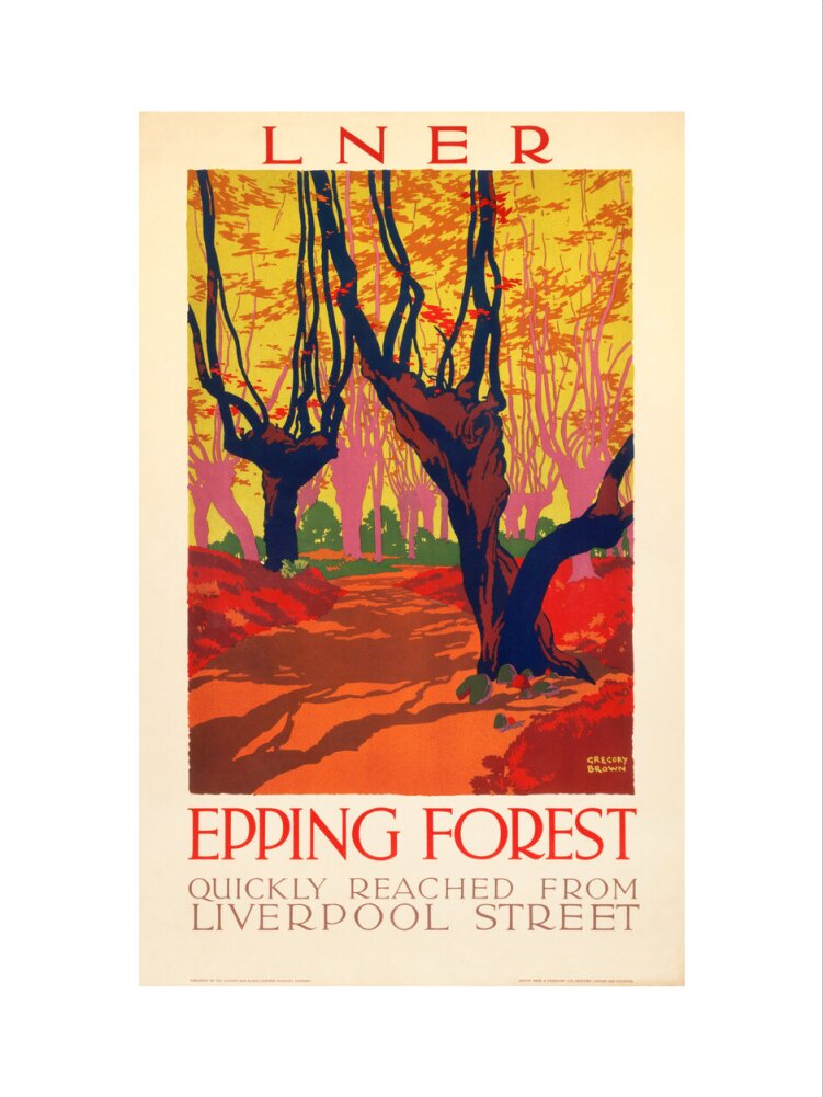 'Epping Forest', LNER poster, 1923-1947. art print medium none Art Print - Science Museum Shop