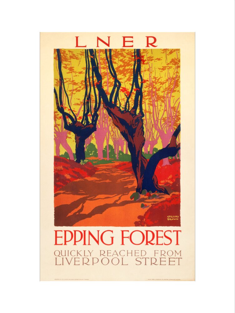 'Epping Forest', LNER poster, 1923-1947. art print large none Art Print - Science Museum Shop