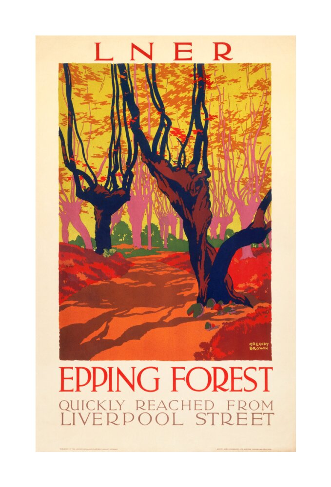 'Epping Forest', LNER poster, 1923-1947. unstretched canvas large none Art Print - Science Museum Shop