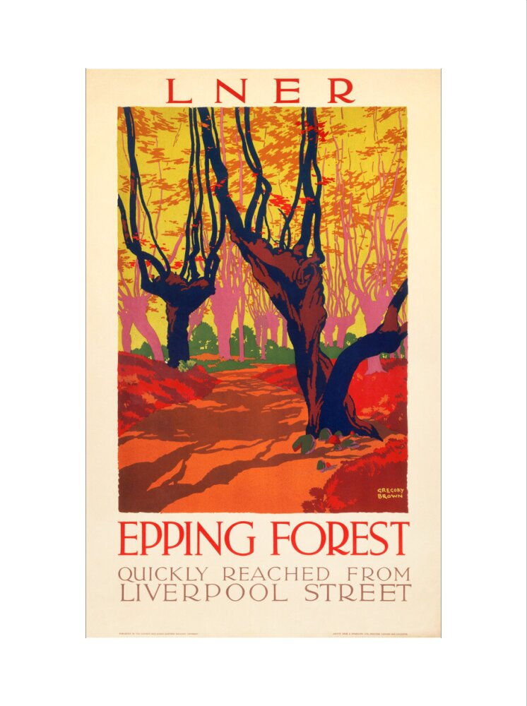 'Epping Forest', LNER poster, 1923-1947. art print extra large none Art Print - Science Museum Shop