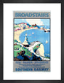 'Broadstairs; Sea, Sands, Sunshine', SR poster, 1929. art print small black Art Print - Science Museum Shop