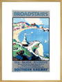 'Broadstairs; Sea, Sands, Sunshine', SR poster, 1929. art print extra large gold Art Print - Science Museum Shop