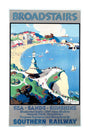 'Broadstairs; Sea, Sands, Sunshine', SR poster, 1929. unstretched canvas extra large none Art Print - Science Museum Shop