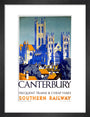 'Canterbury', SR poster, 1923-1947. art print small black Art Print - Science Museum Shop