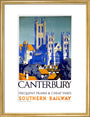 'Canterbury', SR poster, 1923-1947. art print medium gold Art Print - Science Museum Shop