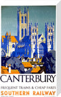 'Canterbury', SR poster, 1923-1947. stretched canvas medium none Art Print - Science Museum Shop
