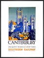 'Canterbury', SR poster, 1923-1947. art print extra large black Art Print - Science Museum Shop