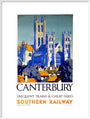 'Canterbury', SR poster, 1923-1947. art print extra large white Art Print - Science Museum Shop