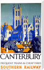 'Canterbury', SR poster, 1923-1947. stretched canvas large none Art Print - Science Museum Shop