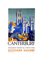 'Canterbury', SR poster, 1923-1947. unstretched canvas small none Art Print - Science Museum Shop